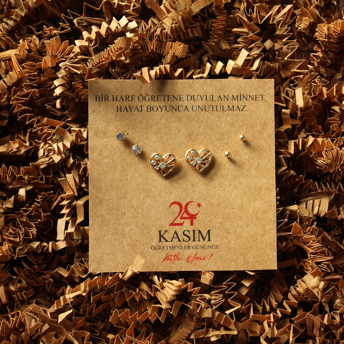 Hediyelik Küpe Modelleri - Öğretmenle Günü'ne Özel - Model 1